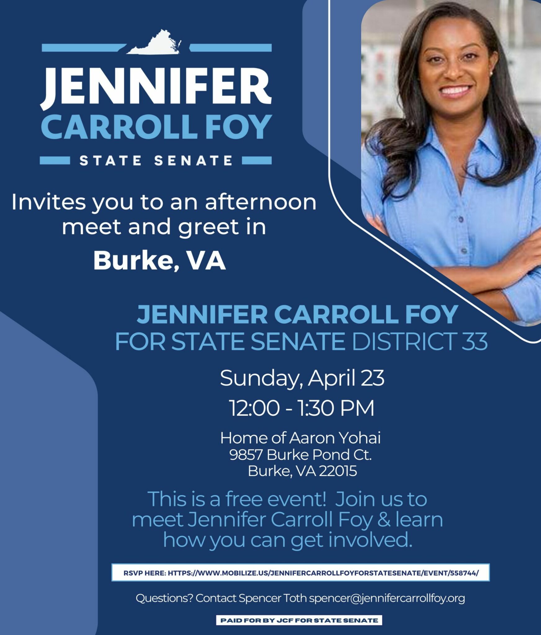 Burke Meet and Greet with Jennifer Carroll Foy (SD-33) - Fairfax County ...