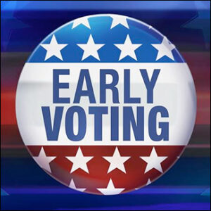 In-Person Absentee Early Voting (3 Voting Centers; Weekdays) @ Three Voting Centers