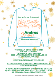 Andres Jimenez’s First Annual Ugly Sweater Holiday Party @ Taco Rock - Alexandria