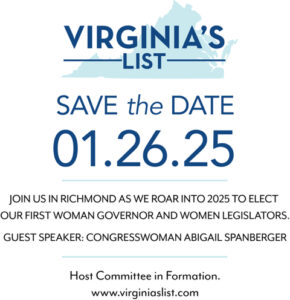 Virginia's List Signature Event - Women Lead 2025! with Abigail Spanberger @ Richmond - Adress Provided Upon RSVP